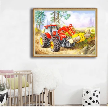 

Logging Forest Full Display Square/Round Scenery Landscape Diamond Embroidery 5D Diamond Painting Cross Stitch Dimont Home Decor