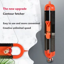 

Profile Scribing Ruler Contour Gauge with Lock Skirting Scribe Use Measuring Shape Gauge Joinery Woodworking Tool Dropship