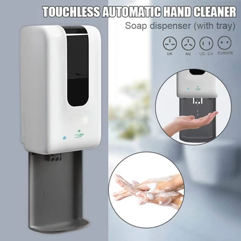 

Spray Hospital Hand Cleaner Soap Dispenser Automatic Touchless Wall Mounted for Restaurants Home 1200ml JS22