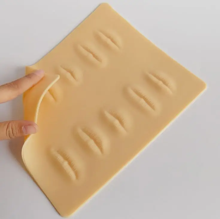 

5D High quality Silicone Permanent Makeup Lip Tattoo Practice Skin for permanent makeup microblading