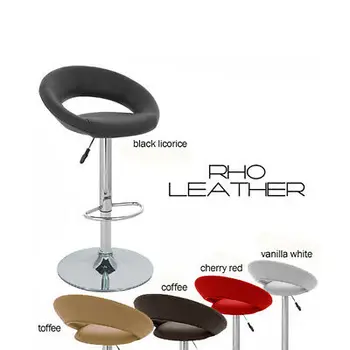 

NEW! MODERN BARSTOOL - ADJUSTABLE BAR STOOL CHAIR - ADJUSTING HEIGHT RHO LEATHER