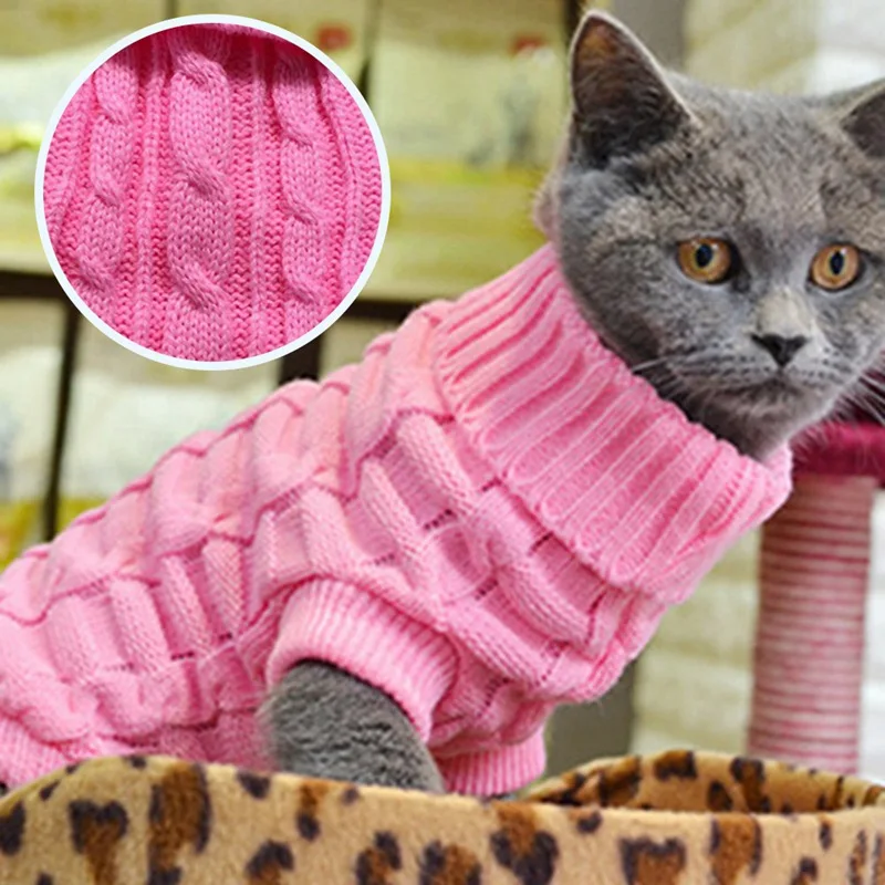Свитера для домашних собак Зима Pet Одежда для маленьких собак, теплый свитер, куртка наряд Одежда для кошек мягкие лапой Собаки Футболка и куртка