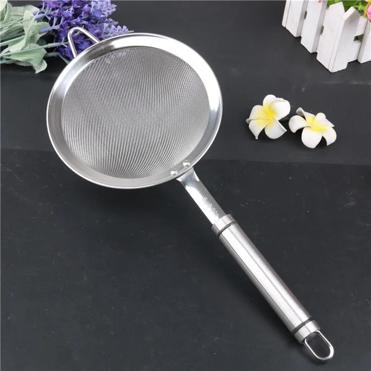 

Fully 304 Stainless Steel Filter Network Soybean Milk Fruit Juice Filter Spoon Strainer Meshes Grease Trap Kitchenware Wholesale