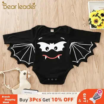 

Bear Leader Kids Autumn Cartoon Clothes 2020 New Halloween Animal Print Outfits for Boys 6-18M Children Fashion Romper Suits