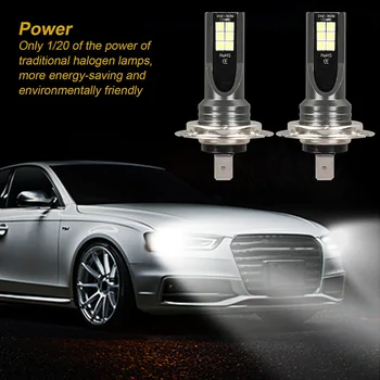 

White H7 CAR LED light kits H7 LED 30000LM 6000K Error Free Canbus Bulb Set