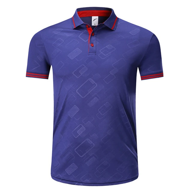 golf shirts for men/women Fitness Gym T-shirt short-sleeved pol o shirt for Men Golf ropa de golf para hombre Sportswear Running - Цвет: Royal purple