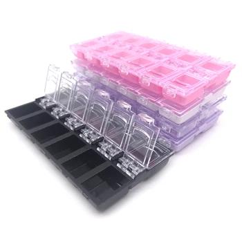 

New 12 Grid Plastic Empty Storage Box For Nail Art Manicure Tools Colorful Jewelry Beads Display Container Case Organizer Holder