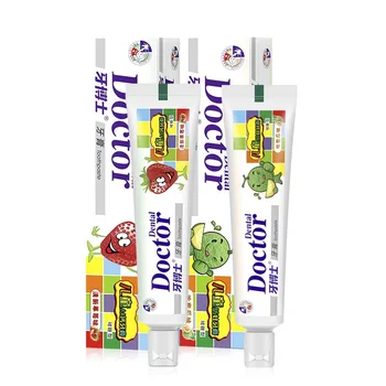 

2pcs Oral Care Kids Fluoride Toothpaste Cantaloupe flavor baby child toothpaste