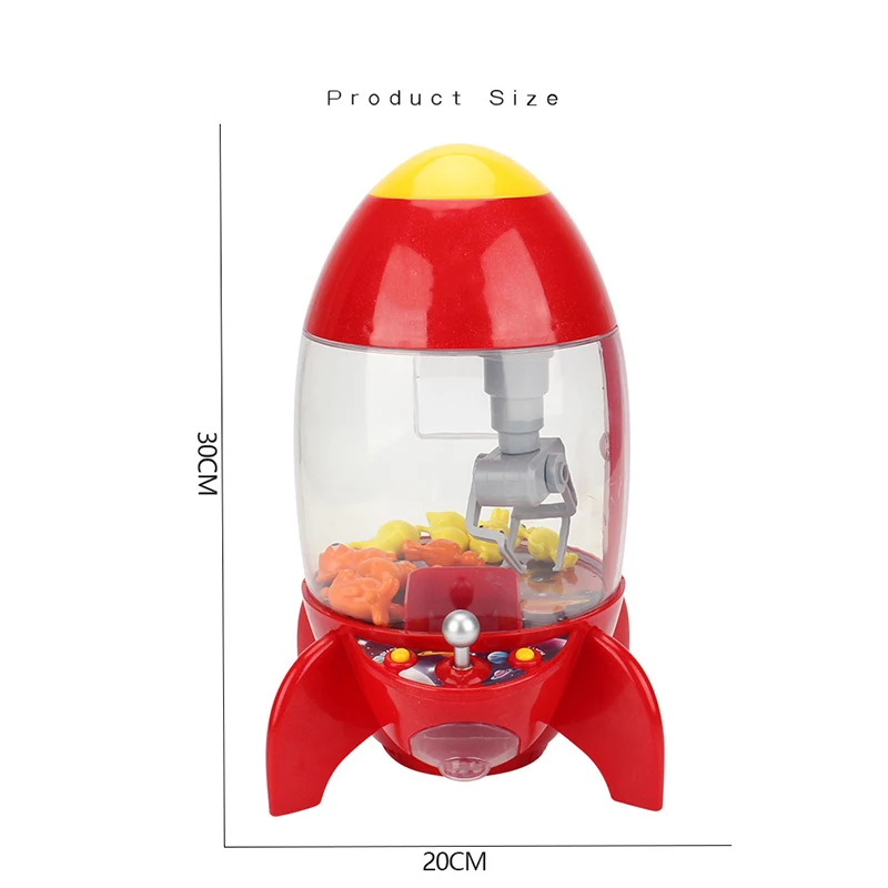 Mini Candy Machine Halloween gift Desktop Machine Rocket Claw Colorful Light Machine Children Game Christmas Birthdays Festivals