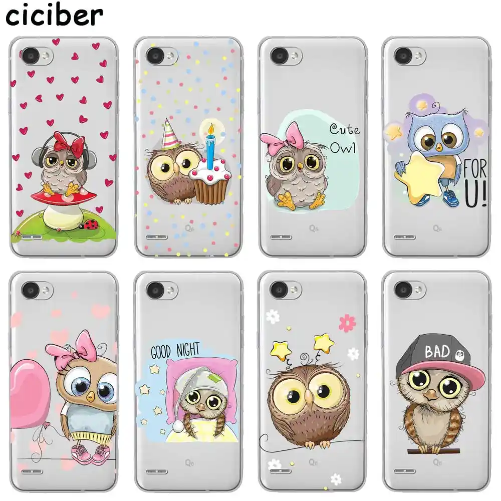 Cciber Bonita Lechuza De Dibujos Animados Para Lg K10 K8 K7 K4 2017 2018 K9 K11