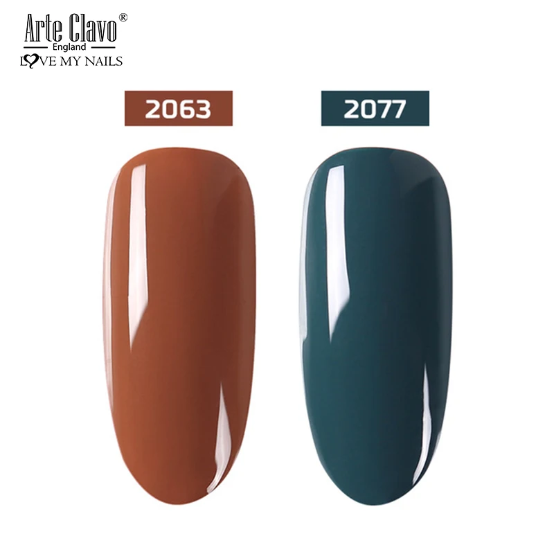 2063-2077 Arte Clavo, 15 мл, Новое поступление, Гель-лак для ногтей, замачиваемый, долговечный, УФ светодиодный, Гель-лак, лак, акрил, все для маникюра, нейл-арта - Цвет: 2063-2077