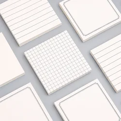 Autocollant Simple et pratique, étiquette de ligne horizontale à grille forte, peut déchirer les messages, mignon, papier à Notes, fournitures de bureau 