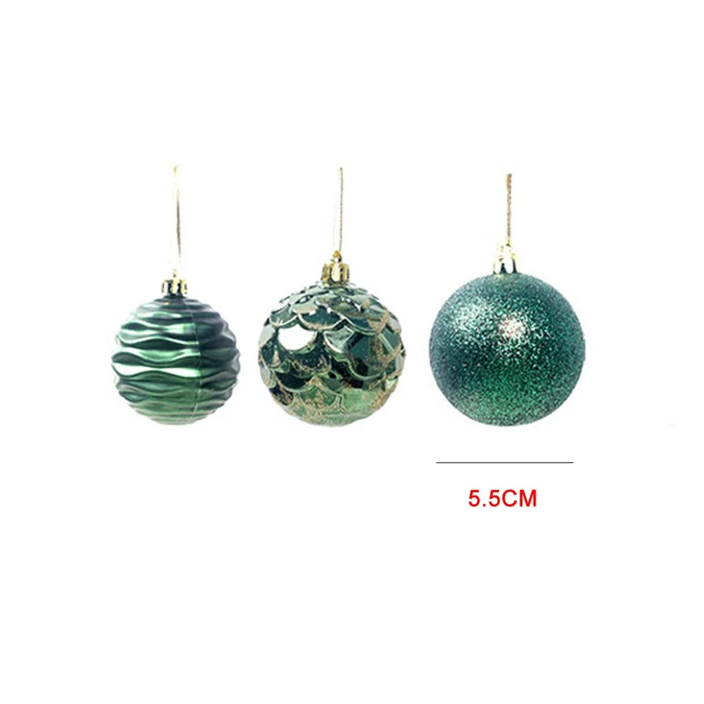 12pcs Christmas Tree Mini Hanging Baubles Decoration Ornament Small Christmas Tree Holiday Ornaments