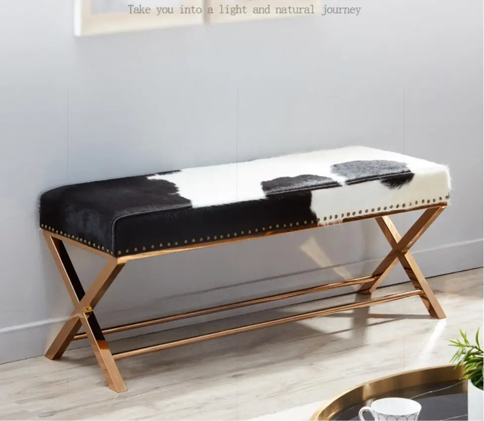 Licht Luxus Kuh Leder Fg Bank Bett Dacz Hockey Bar Hockey Wechselnden Schuhe Divano Da Hockey Divano Da Hockey In Oro Rosa