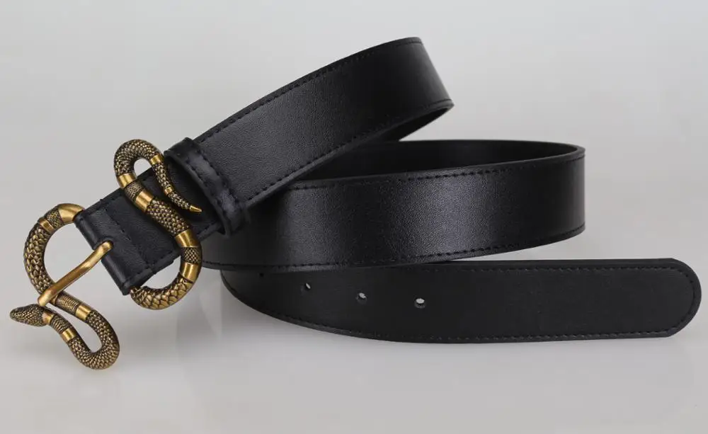 Retro Snake Belt GG Letter Belt Genuine 