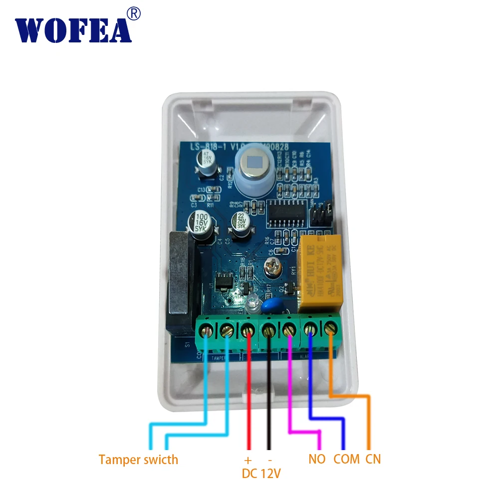 Wofea детектор движения проводной тип PIR Датчик инфракрасный переключатель без NC