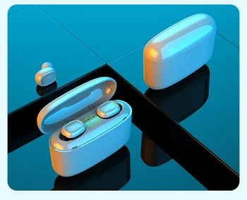 

NEW Second Generation Bluetooth 5.0 Stereo Headphones LED Display In-ear Wireless Volume Control Earphone For Samsung Iphone 11X