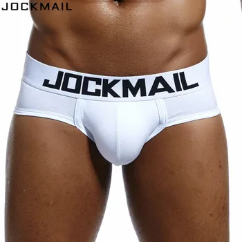 JOCKMAIL-calzoncillos slip de algodón para hombre, ropa interior, Sexy, transpirable