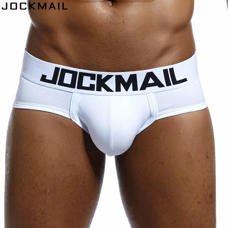 Мужские сексуальные трусы брифы JOCKMAIL нижнее белье из дышащего хлопка для геев|mens