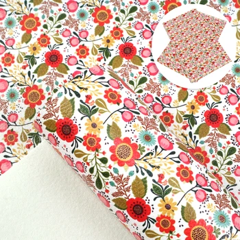 

David accessories 20*34cm Flower Litchi Faux Synthetic Leather For Bow-knot bags Wallet Phone Case Scrapbook DIY,1Yc9084