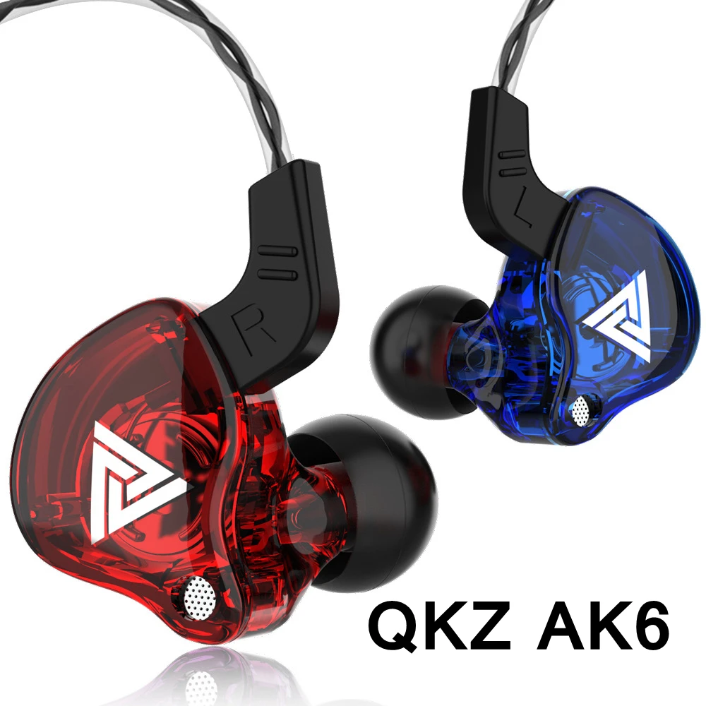 

Original QKZ AK6 Copper Driver HiFi Wired Earphone Sport Running Headphones Bass Stereo Headset Music Earbuds fone de ouvido