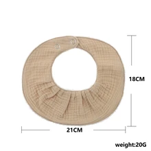 Babero de alimentación para bebé, cuello, decoración, toalla de Saliva, bufanda de algodón, paño para eructar