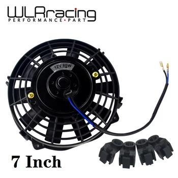 

WLR - 7 Inch Universal 12V 80W Slim Reversible Electric Radiator AUTO FAN Push Pull With mounting kit Type I 7" WLR-FANI7