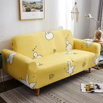 

J cartoon duck sofa cover elastic for living room