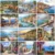 GATYZTORY Paint By Numbers For Adults Children DIY HandPainted Oil Painting Town Landscape Picture Paint Home Decoration