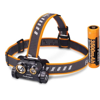 

FENIX HM65R Dual Light Sources Headlamp max 1400 lumen throw 163 meter USB Rechargeable Headlight with 18650 3500mAh battery