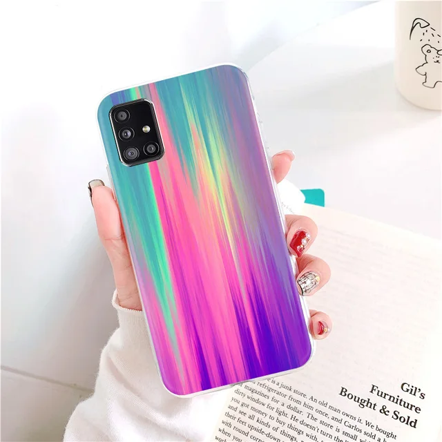 For Samsung A32 Case For Samsung Galaxy A12 A21S A52 A72 A51 A71 Flamingo Soft TPU Silicone 4G 5G A325F A326B Back Cover Fundas V034