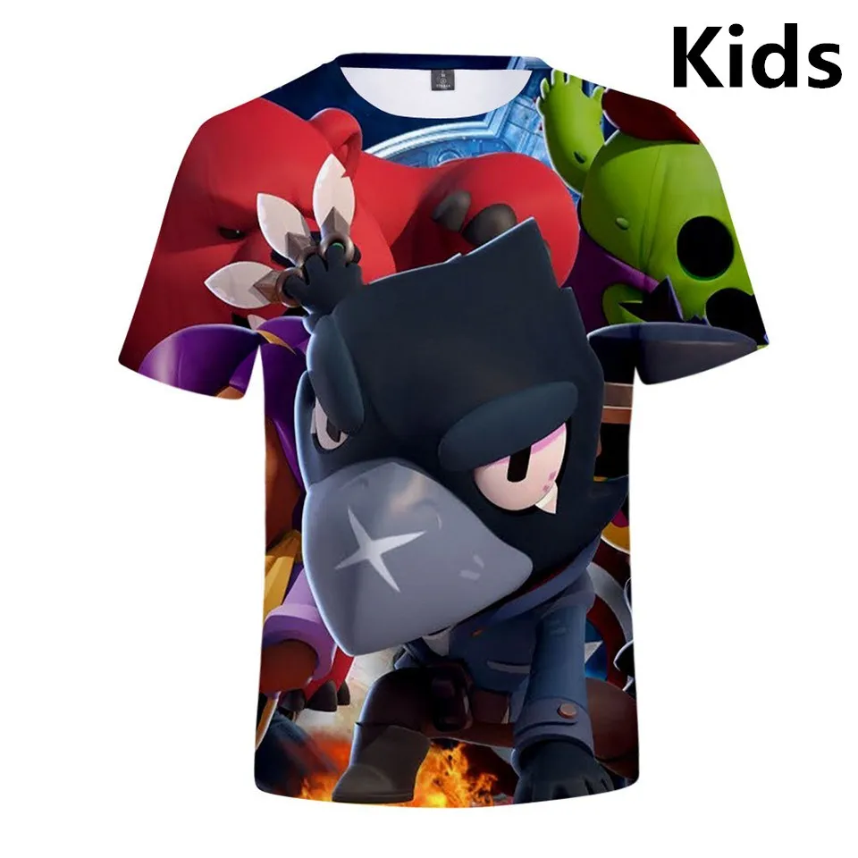 

3 To 13 Years Kids T Shirt Shooting Game 3d Printed Tshirt T-Shirt boys girls Harajuku Short Sleeve T Shirts Tops Teen Clothes