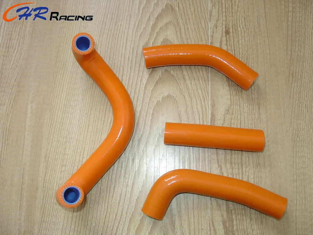 Комплект силиконовых шлангов радиатора для KTM 50SX 50SX 09-11 2009-2011 оранжевый