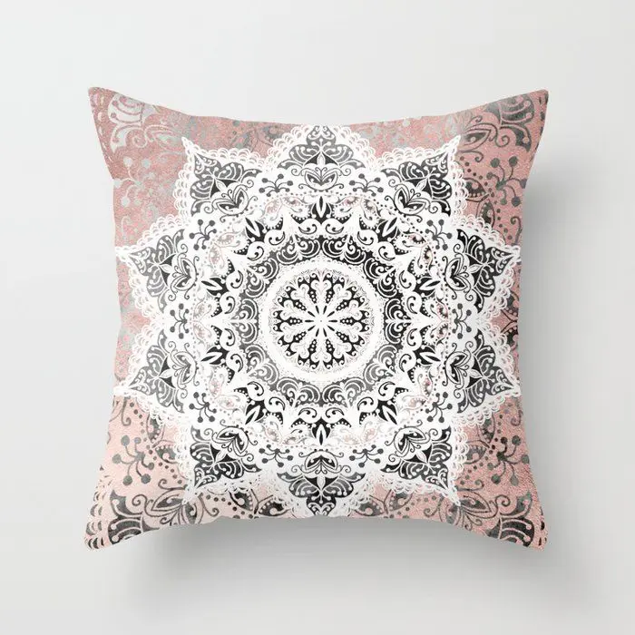 Nordic Pink Girl Heart Creative Net Red Pillow Case Birthday Gift Female Custom Decoration Ins Cushion Cover Purple Home Decor