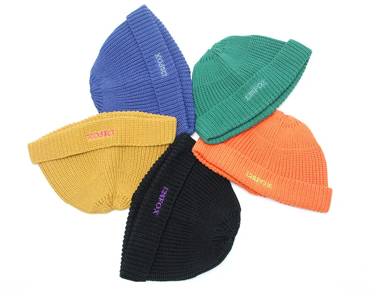 Autumn Winter Multicolor Knit Hats Men and Women Warm Beanie Hat