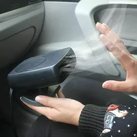 12/24V 200W Portable Auto Car Heater Defroster Demister Electric Heater Windshield 360 Degree Rotation ABS Heating Cooling Fan 6