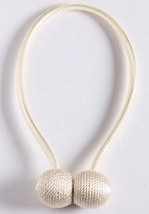 1 шт. магнитный зажим для штор однотонный Плетеный Сферический на цепочке