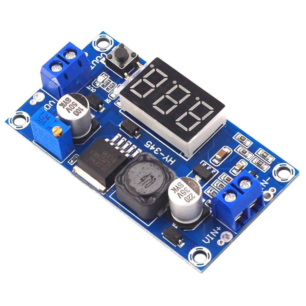 XL6009 Adjustable регулируемый Повышающий Модуль 4,5-32 В до 5-55 в Выход Регулируемый с функцией вольтметр