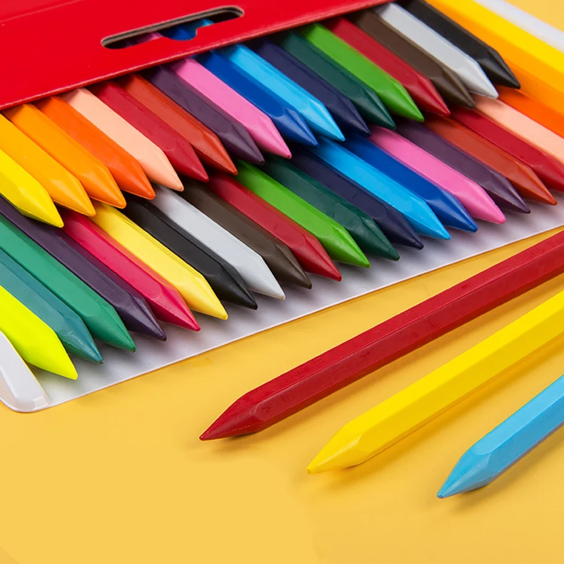24 цвета стираемые мелки Детские карандаши граффити живопись воск карандаш Искусство Набор для рисования карандаш, кисточка канцелярские принадлежности для студентов