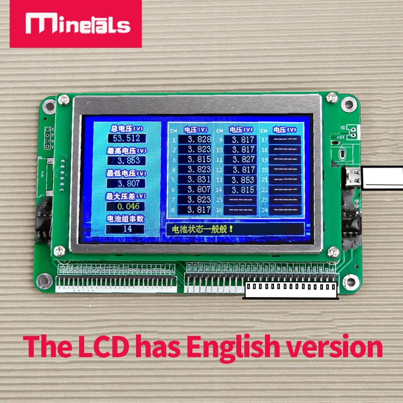 1s-24s Spannung display 3s 4s 5s 6s 7s 8s 9s 10s 12s 13s 14s 15s 17s 18s 20s 21s Lithium-batterie Spannung tester display bildschirm