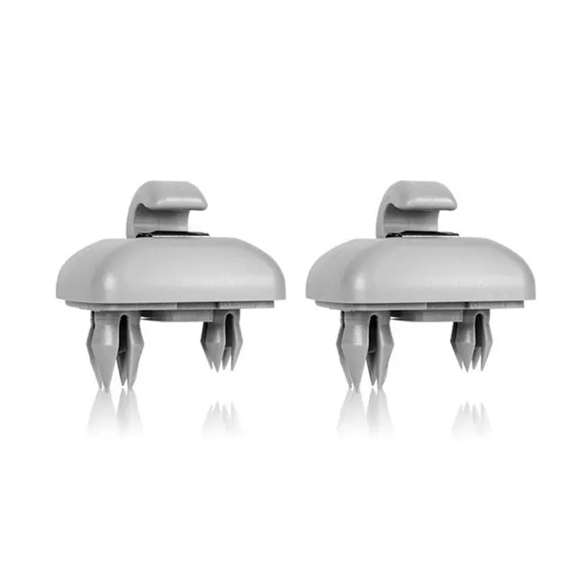 2Pcs For Audi A1 A3 A4 A5 Q3 Q5 S3 S4 S5 TT Allroad 8U0857562A Grey Interior Gray Sun Visor Clip Holder Hook Bracket Hanger gray