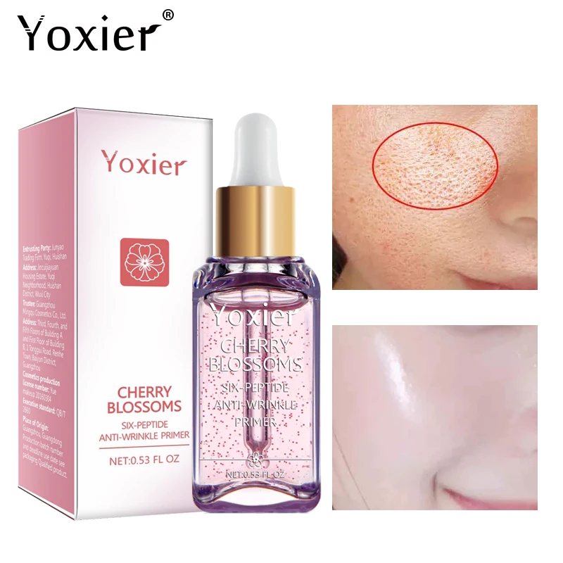 Основа для макияжа Yoxier 3 шт./лот отбеливающая эссенция лица с цветком вишни