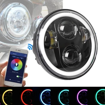 

5.75 inch J eep led headlight RGB daymaker headlight for motorcycle