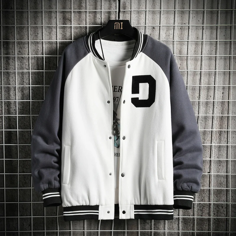 Мужская бейсбольная куртка Детское пальто с воротником Осенняя Униформа
