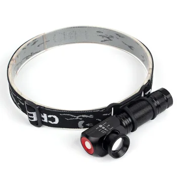 

LED Headlamp USB Rechargeable t6 bead Headlight 18650 zoomable Flashlight with Magnet Tail Torch Camping Hiking Night Fishing