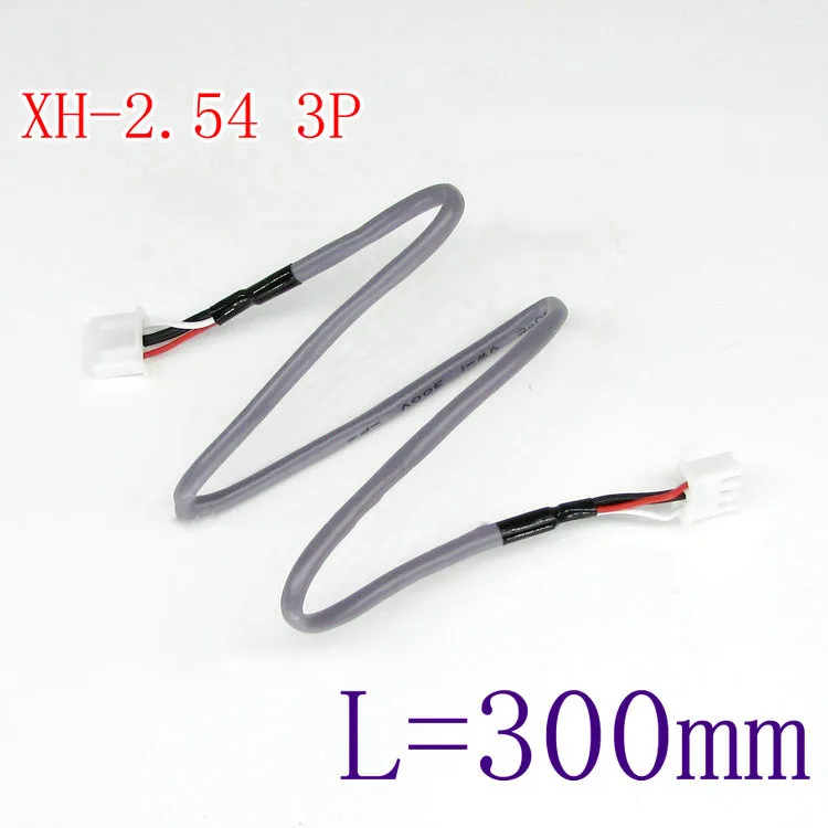 

5pcs XH-2.54 3P Audio Signal Cable Shielded Wire Power Amplifier Input line Sound Source Plug Wire 30CM Dual Track Audio Cable