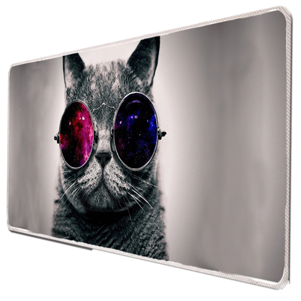 

Viviration Cool Cat Gaming Mousepad Desk Play Carpet Alfombrillas De Raton Gabinete Gamer Tapis De Souris Xxl Keyboard Mausepads