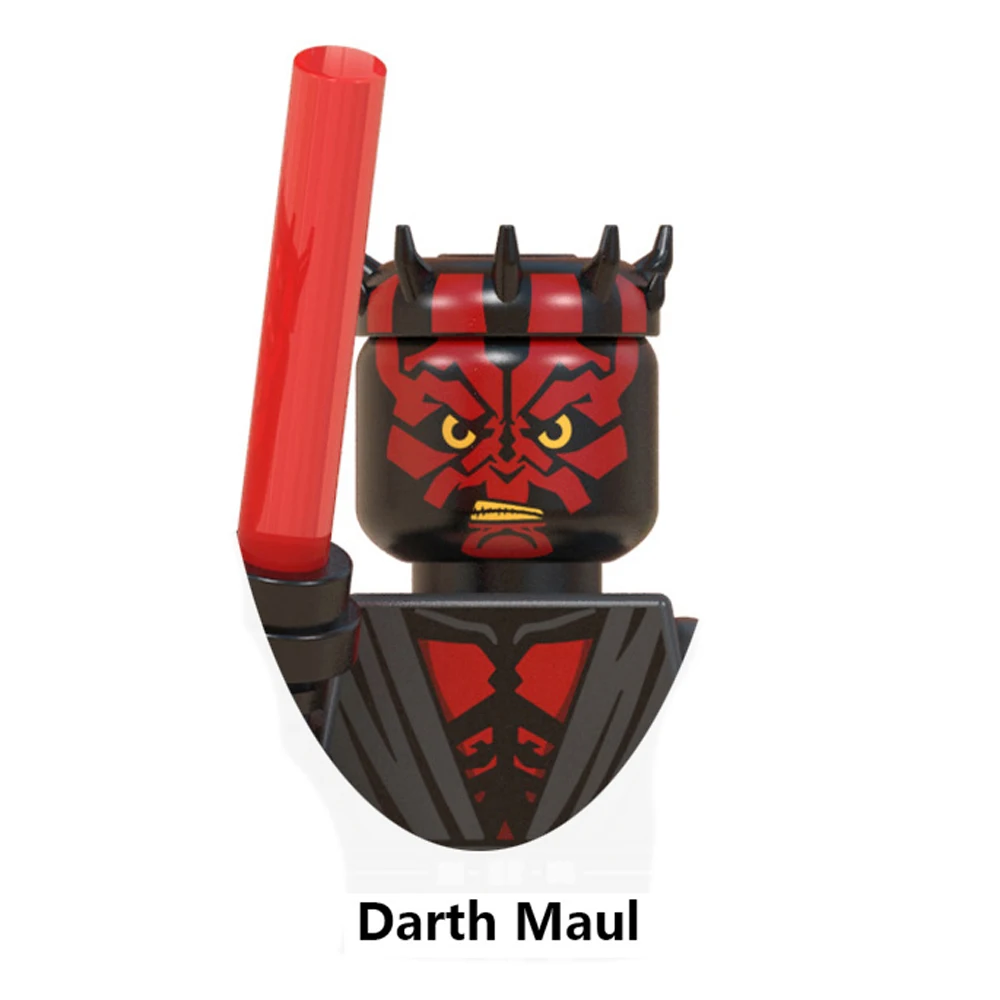 Luke Skywalker Building Blocks Ahsoka Tano Yoda Obi-Wan Kenobi Sith Kylo Ren Count Dooku Starkiller Star Action Figure Wars Toys