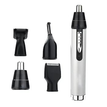 

4 In 1 Travel With Cleaning Brush Waterproof Home Salon Nose Beard Sideburns Eyebrow Portable Grooming Men Electric Trimmer Set