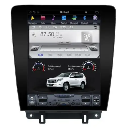 

12.1" tesla style vertical screen android 9.0 Six core Car GPS radio Navigation for Ford Mustang 2010-2012